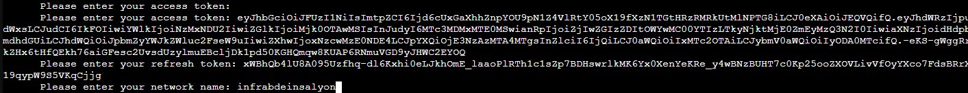 Refresh Token + Network Name