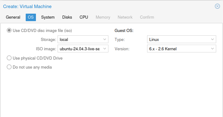 VM OS — Ubuntu 24.04.3 Linux 6.x