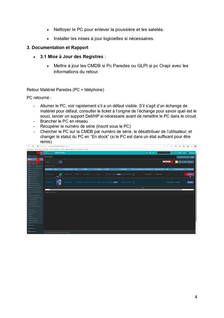 Procédure retour PC — p.4